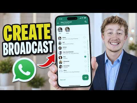 How To Create Broadcast On WhatsApp - Full Guide YouTube thumbnail